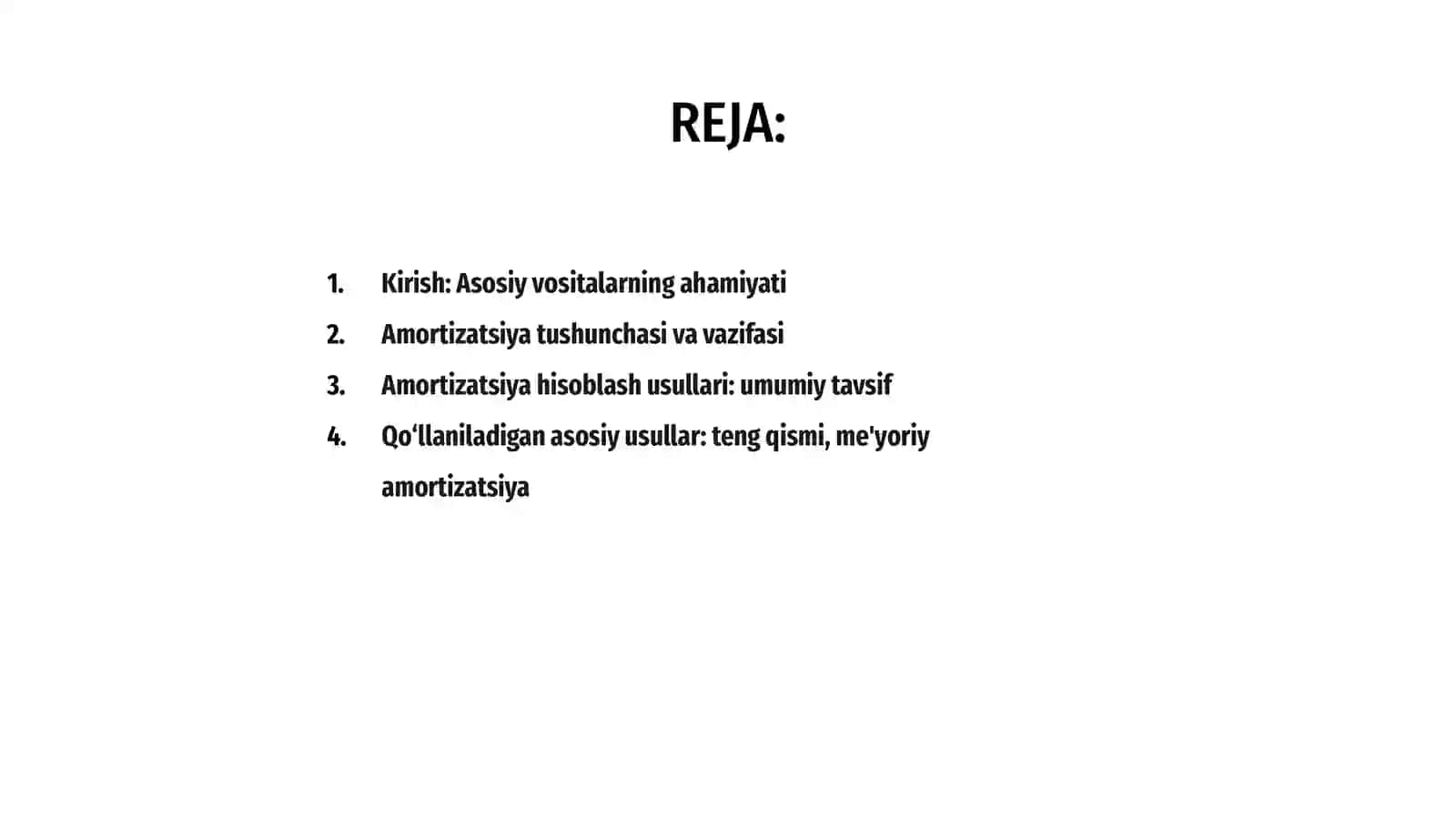 Asosiy vositalarga amortizatsiya hisoblash usullari 2