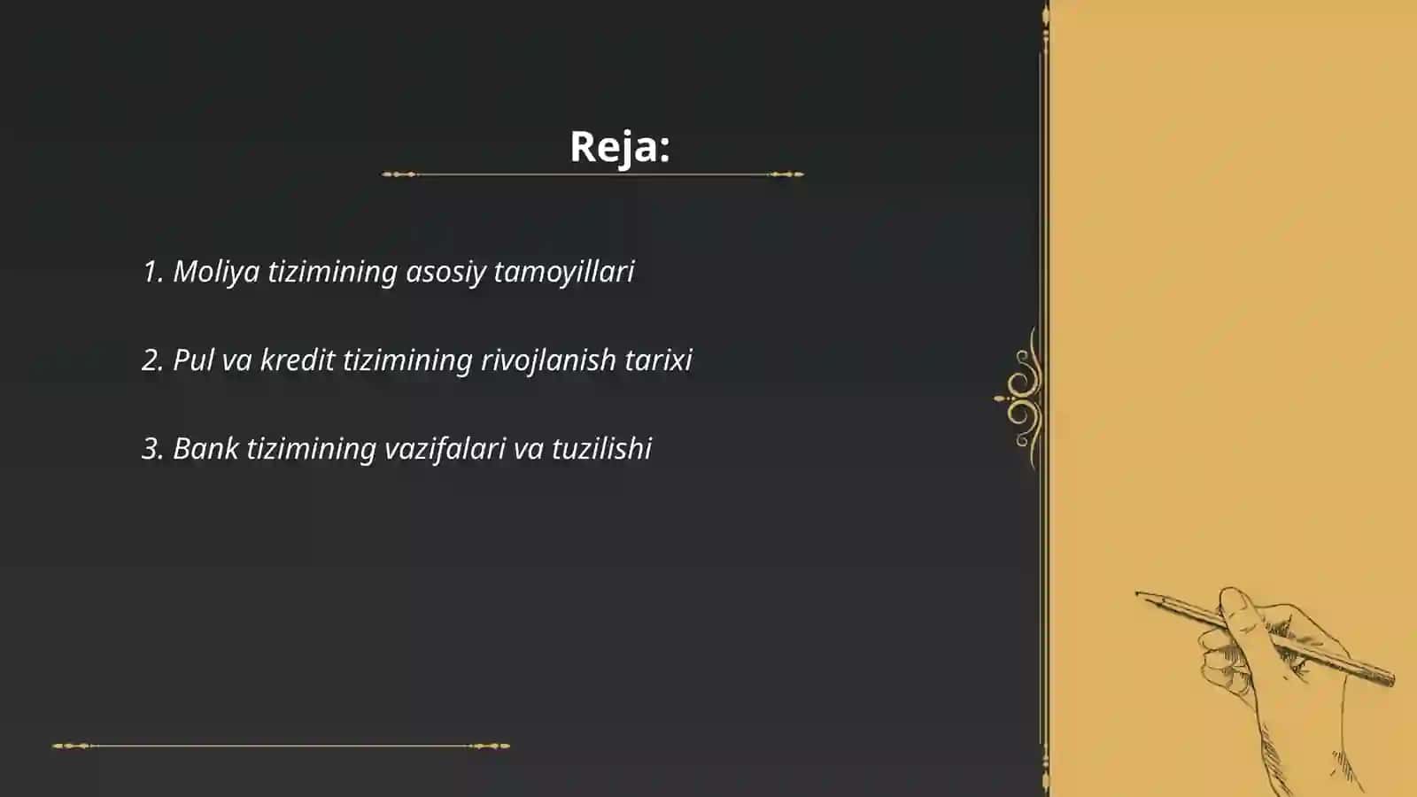 Moliya tizimi va pul kredit tizimi 2