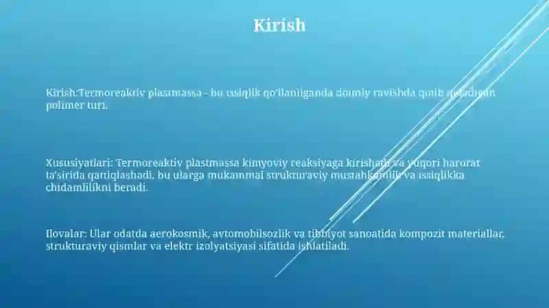 Termoreaktiv Plastmassalar 2