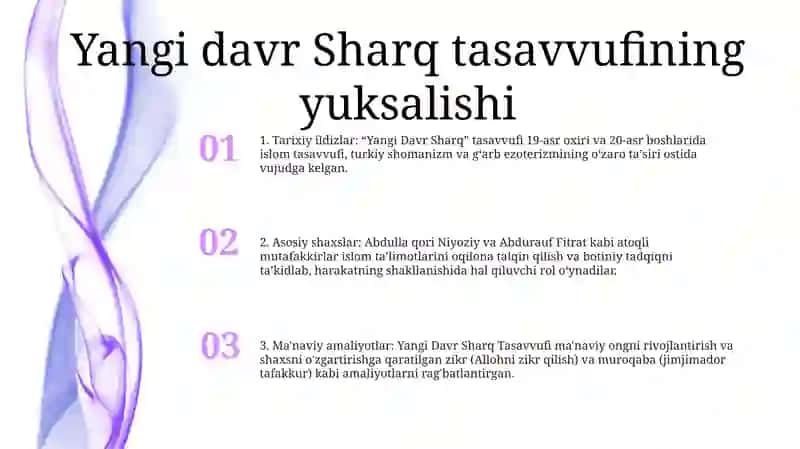 Yangi Davr Sharq Tasavvufi 2