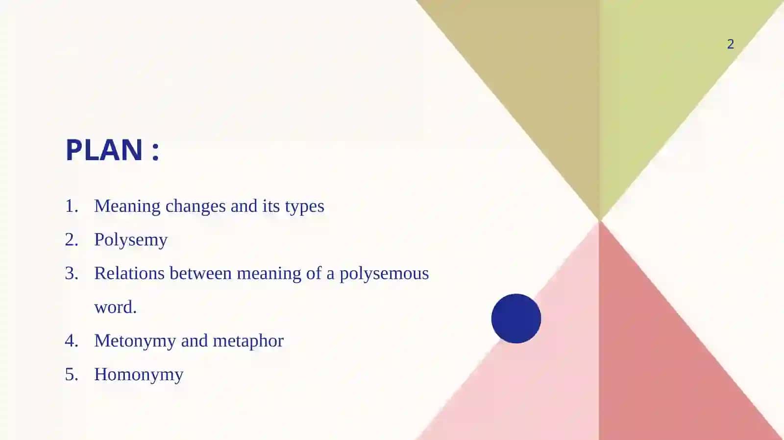 Changes in meaning 2