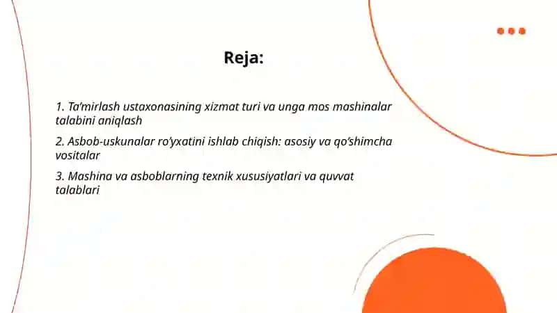Ta’mirlash ustaxonasi 2