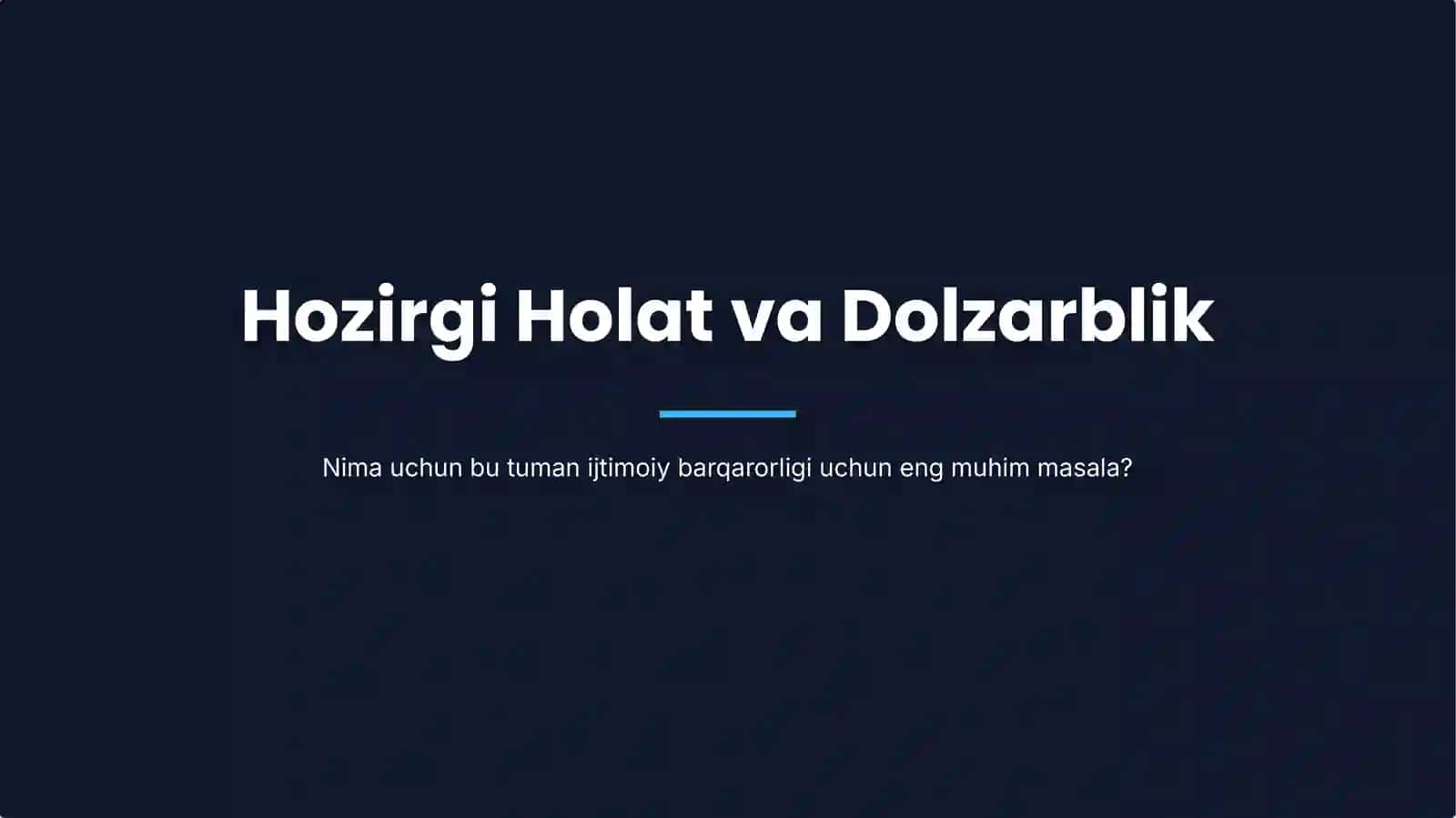 Chust Tumani: Ichimlik Suvi Muammosi 2