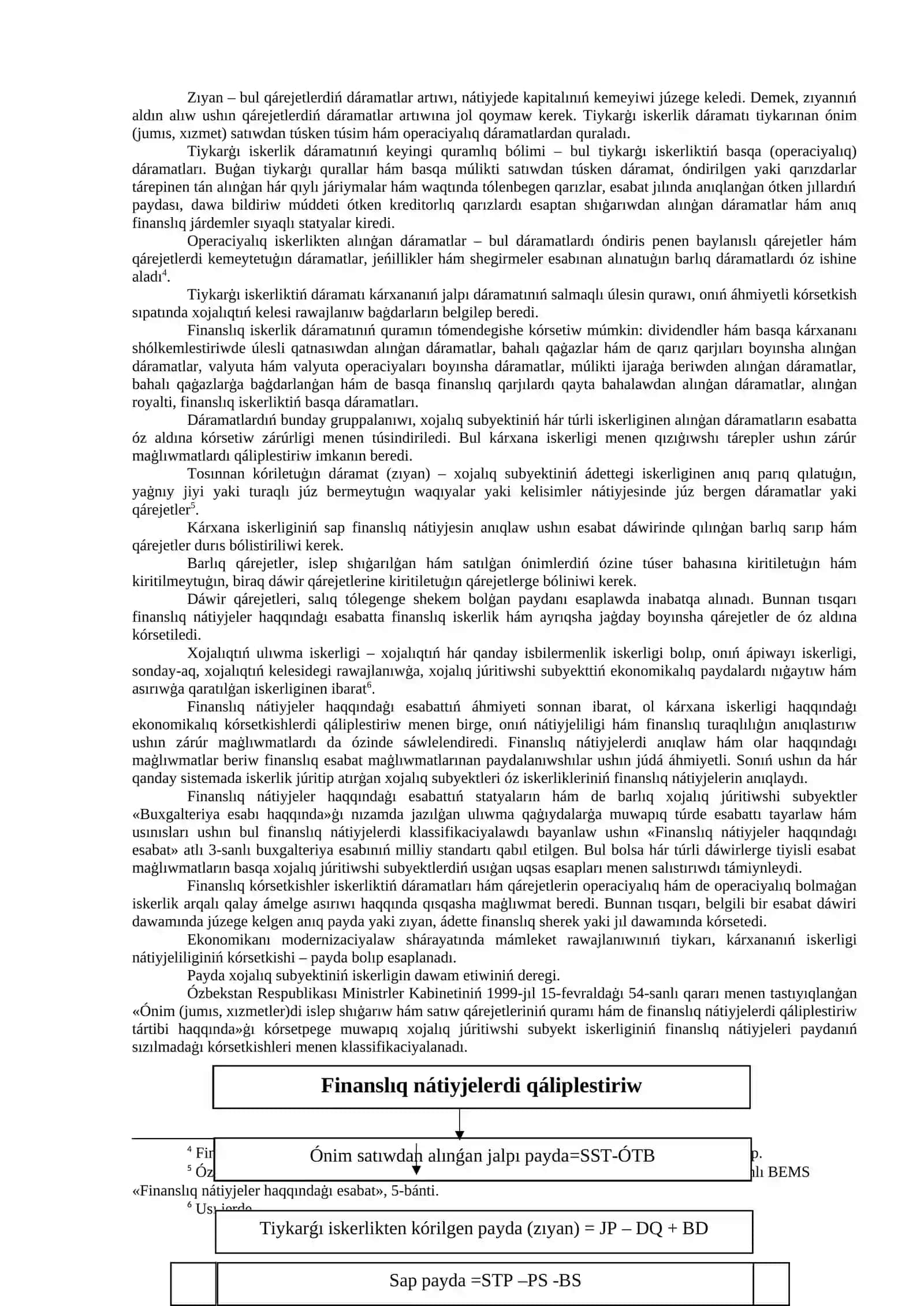 15-BAP. FINANSLÍQ NÁTIYJELERDIŃ ESABÍ 2