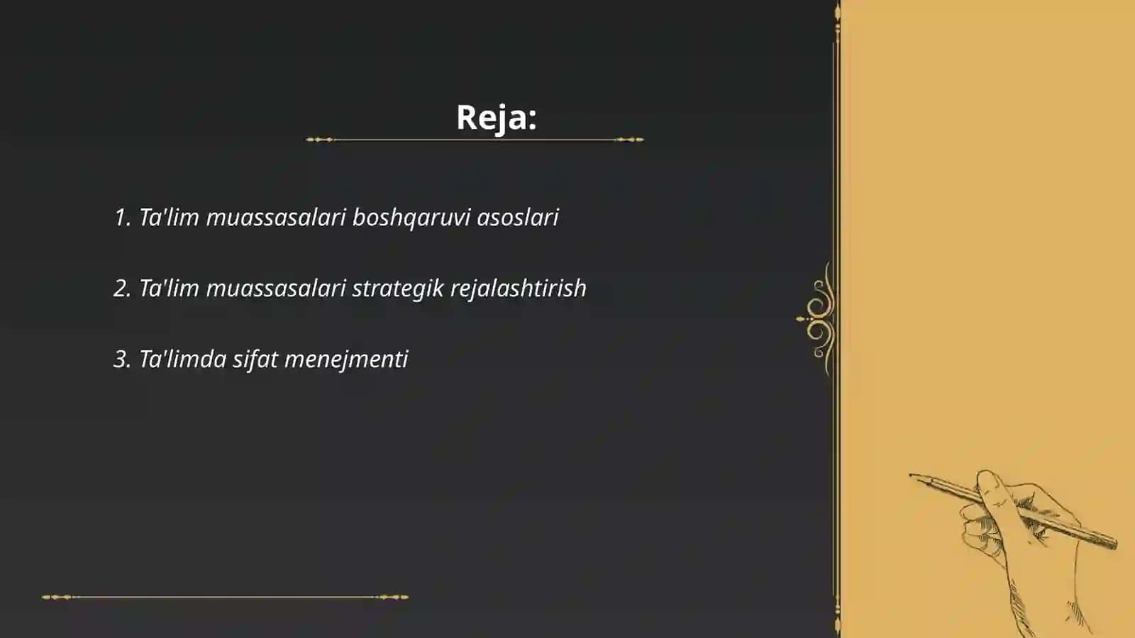 Ta'lim muassasi menejmenti 2