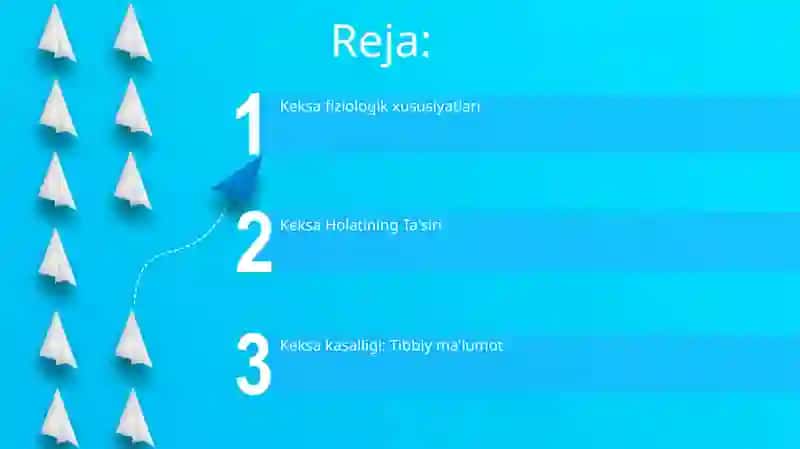Keksa fiziologik xususiyatlari 2