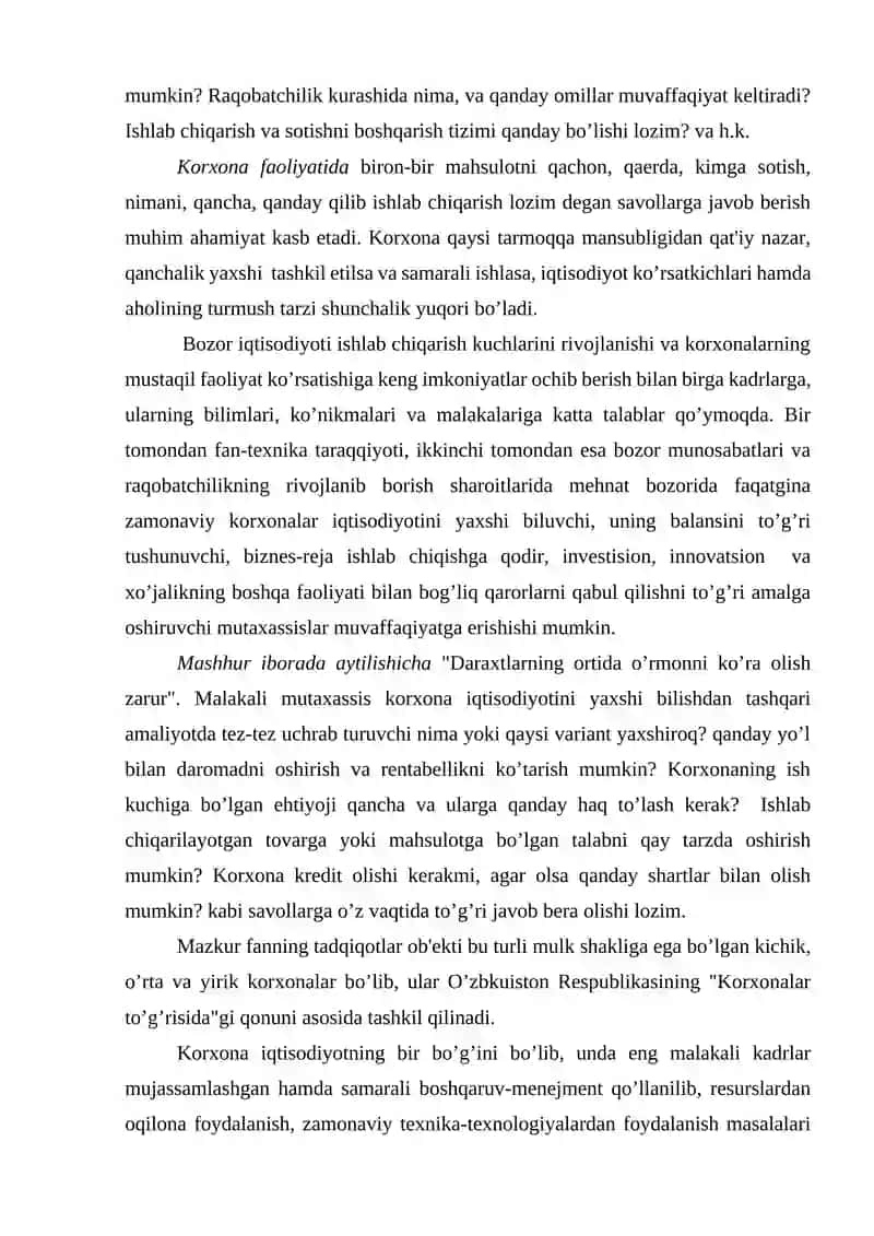 Soha iqtisodiyoti va menejmenti 2