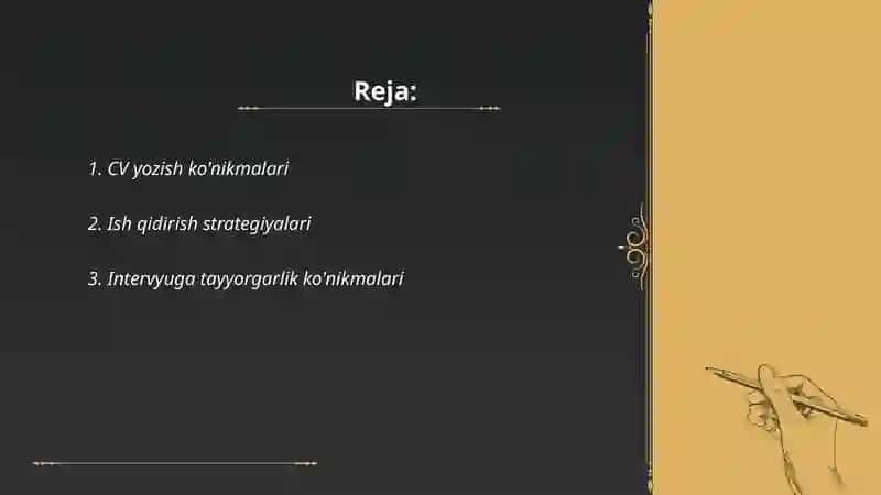 Ishga joylashish ko’nikmalari 2
