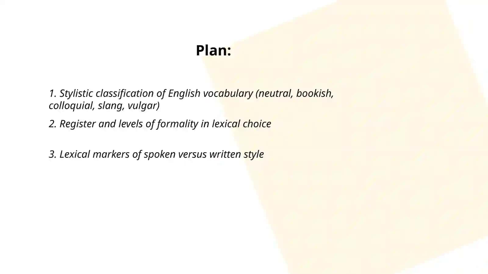 Stylistic Differentiation of the English Vocabulary 2