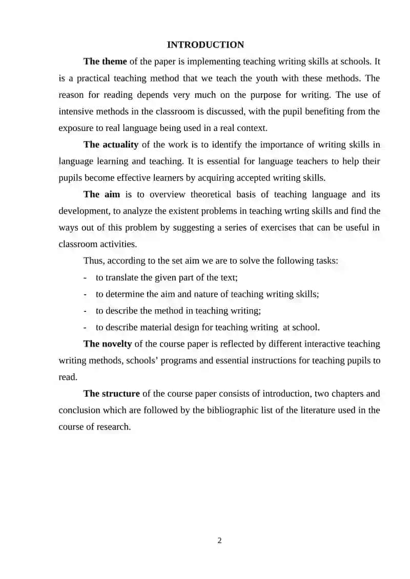 Teaching Writing Skills at Schools 2