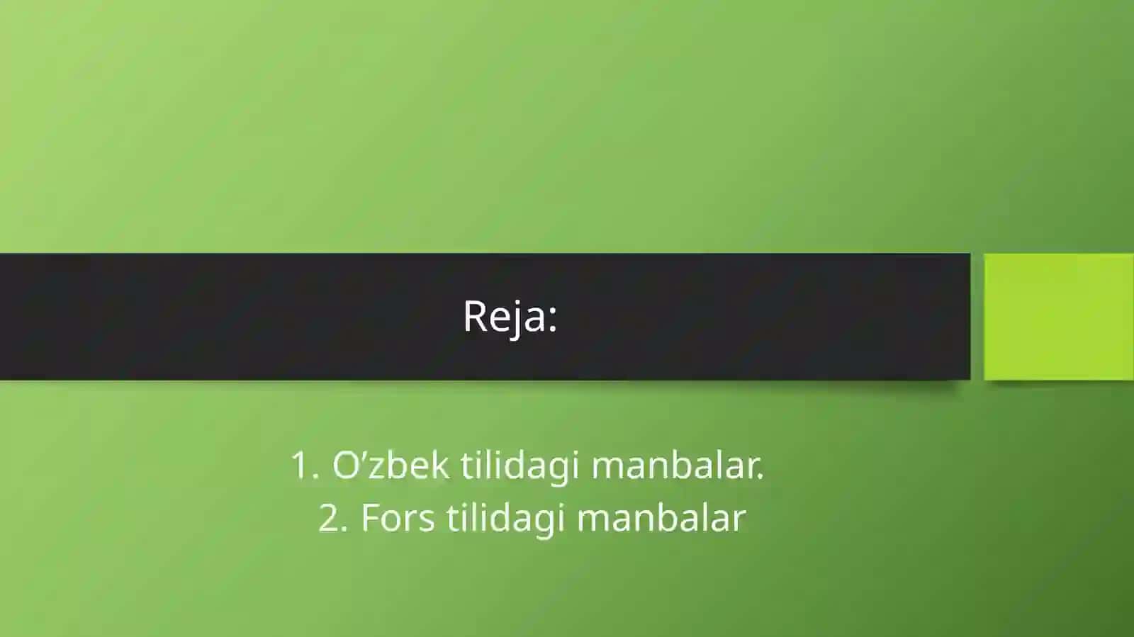 AMIR TEMUR VA TEMURIYLAR DAVRI MANBALARI 2