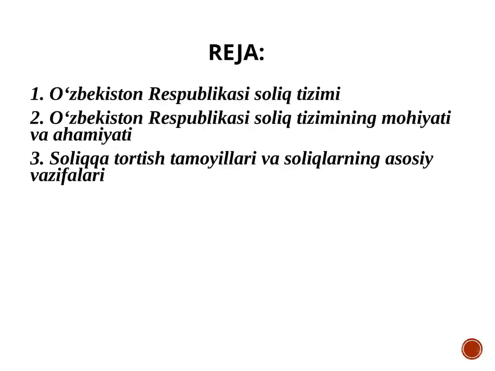О‘zbekiston Respublikasi soliq tizimi 2