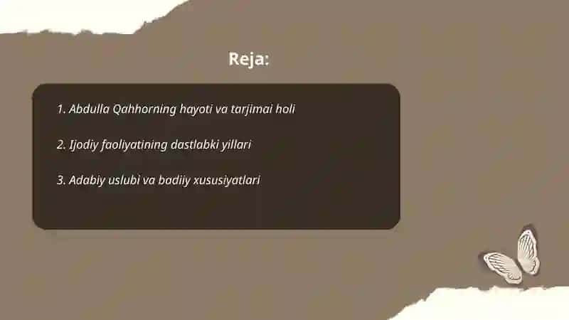 Abdulla Qahhor hayoti va ijodi 2