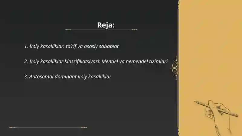 Irsiy kasalliklar 2