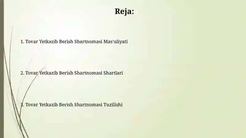Maxsulot yetkazib berish shartnomasi 2