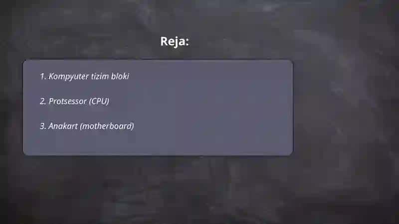 Kompyuter asosiy qurilmalari 2