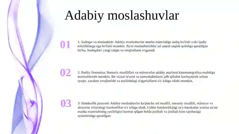 Sadoqat va moslashish: Adabiy moslashuvlar 2