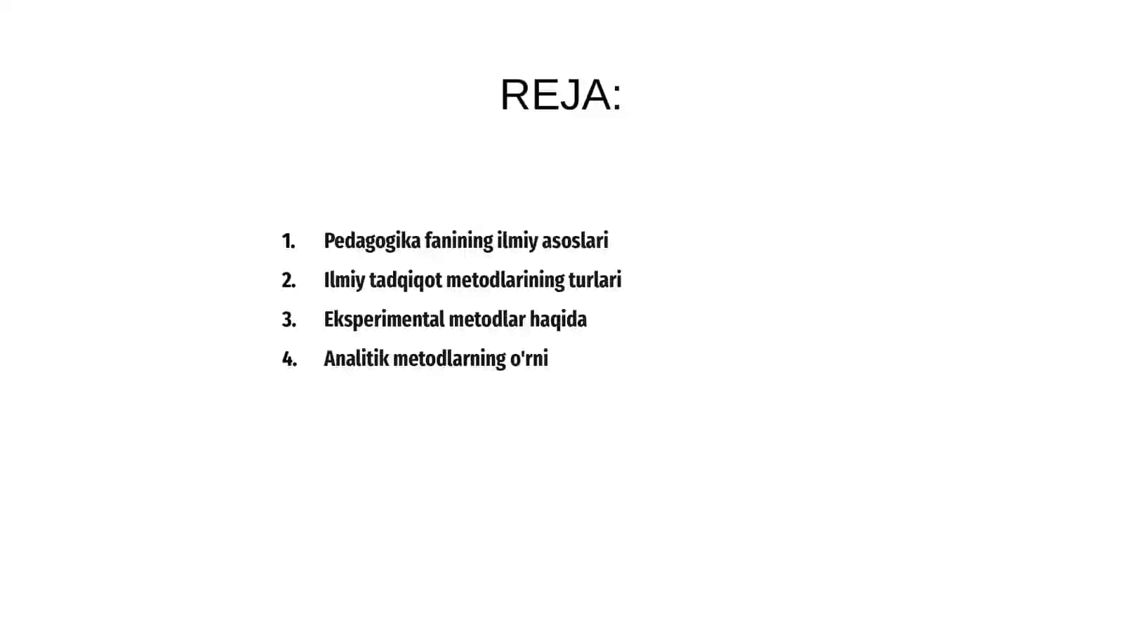 Pedagogika fanining ilmiy tadqiqot metodlari 2