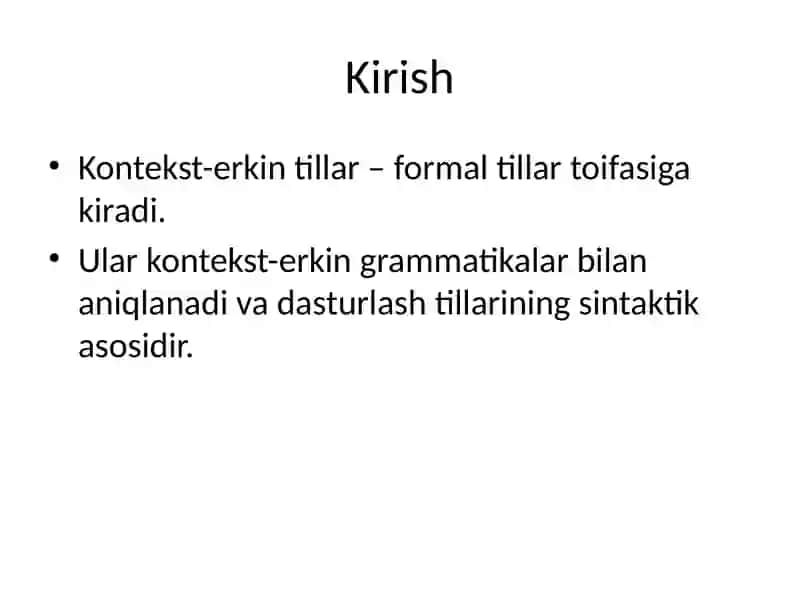 Kontekst-erkin tillar 2