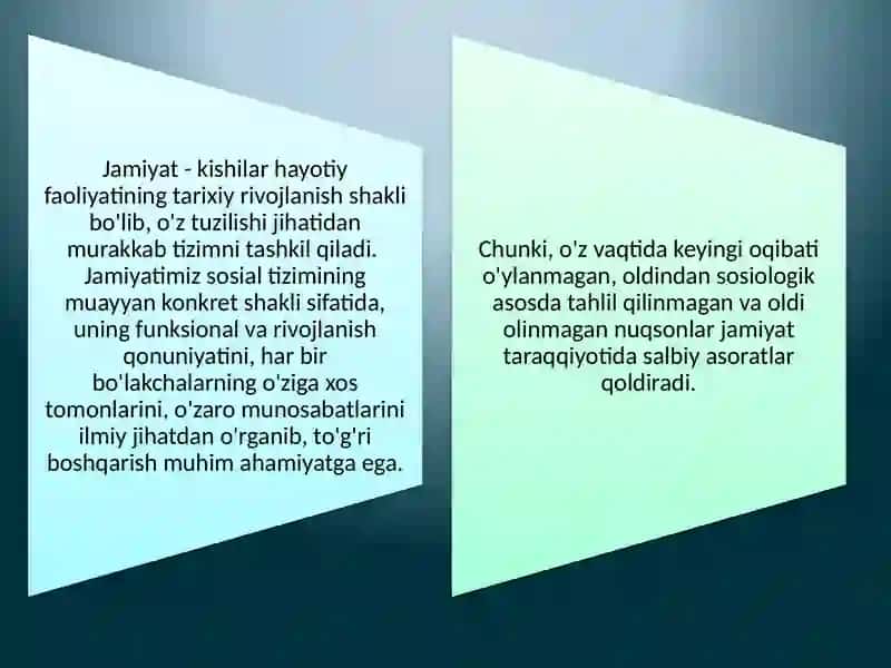 Jamiyatning paydobolishiga oid qarashlar dinamikasi 2