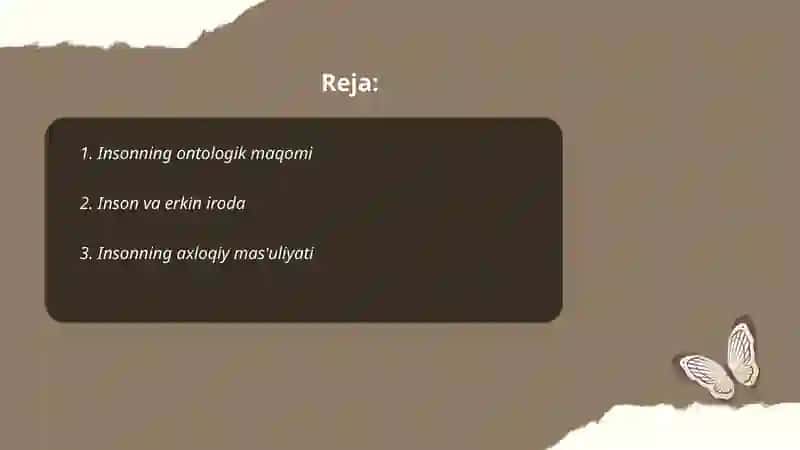 Inson falsafasi 2