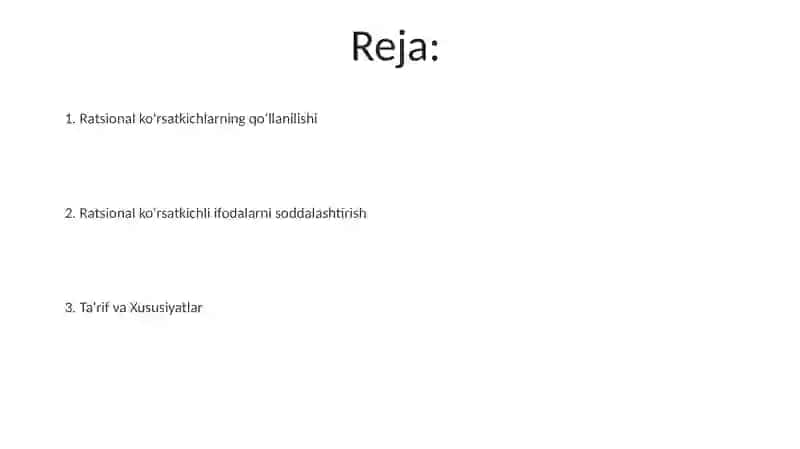 Ratsional ko'rsatkichli daraja 2
