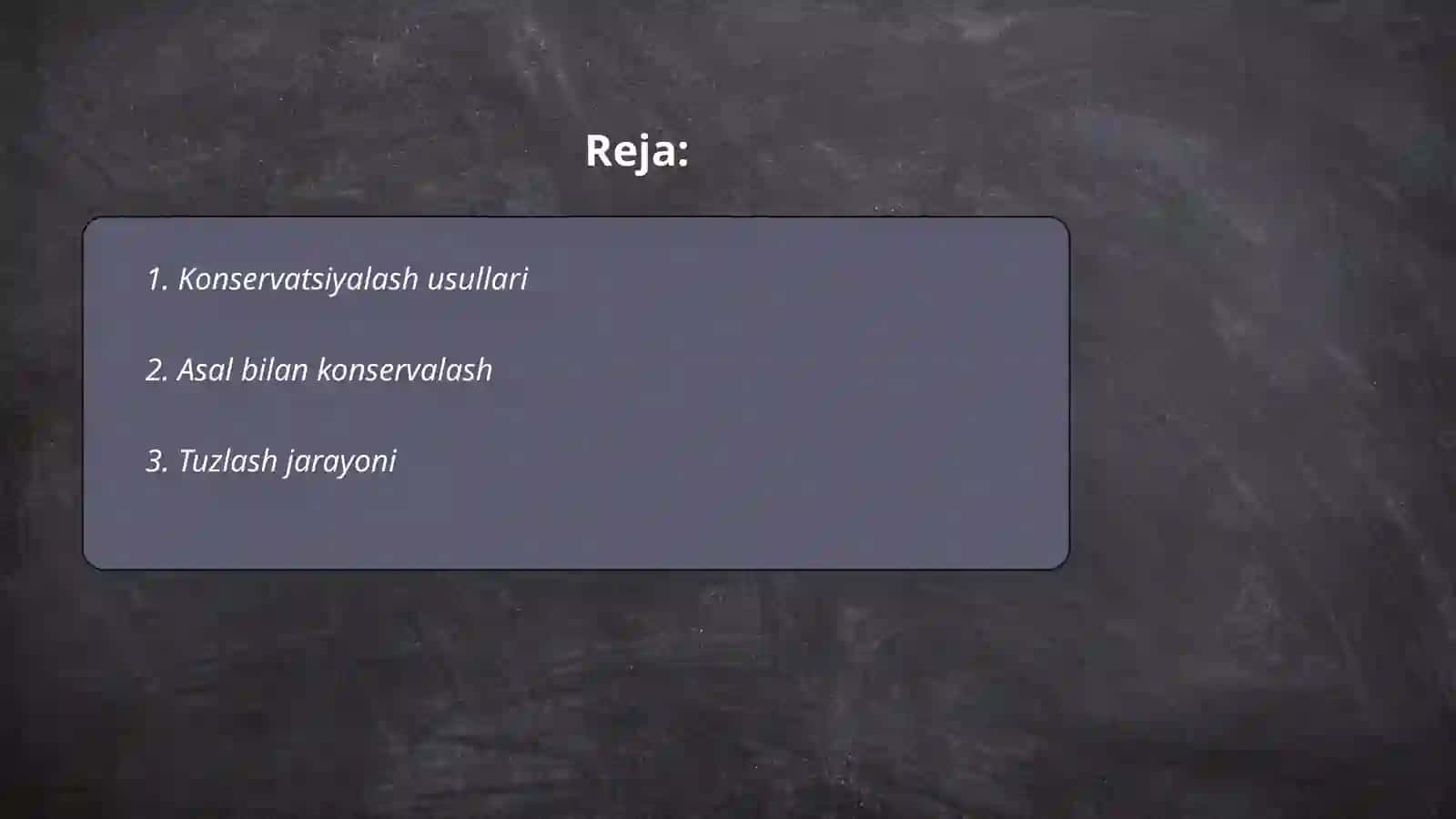 Konservatsiyalash usullari 2