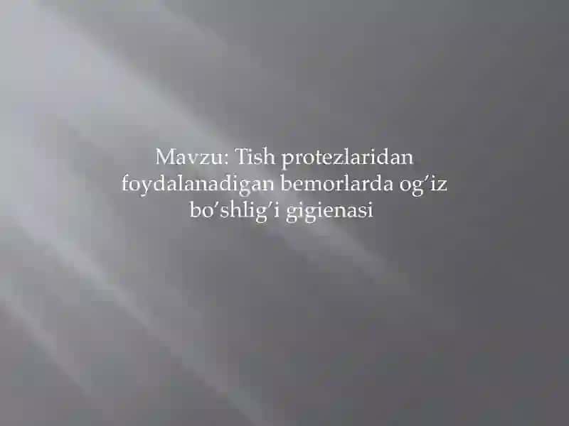Og’iz bo’shlig’i gigienasi 2
