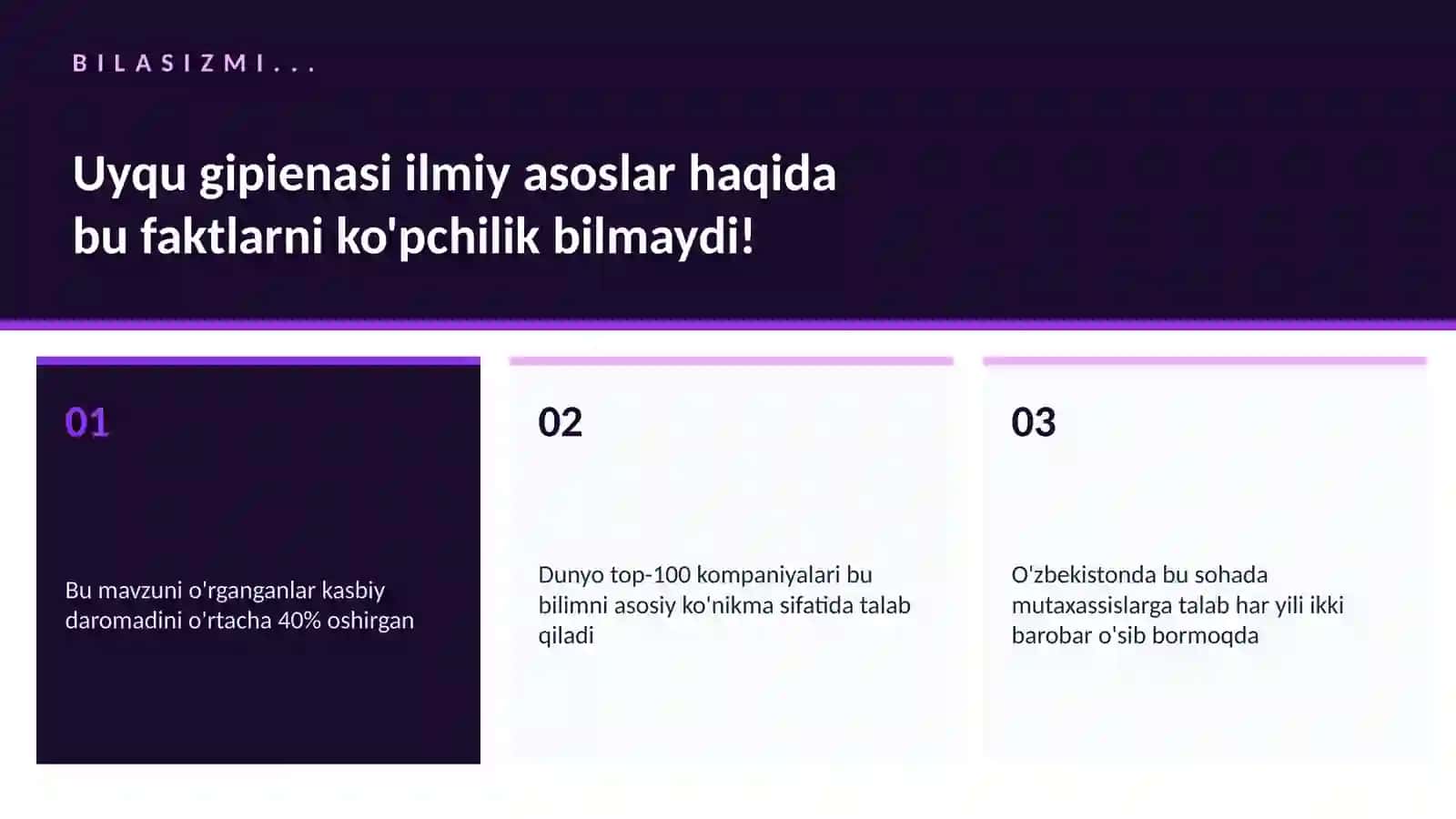 Uyqu gipienasi ilmiy asoslar 2