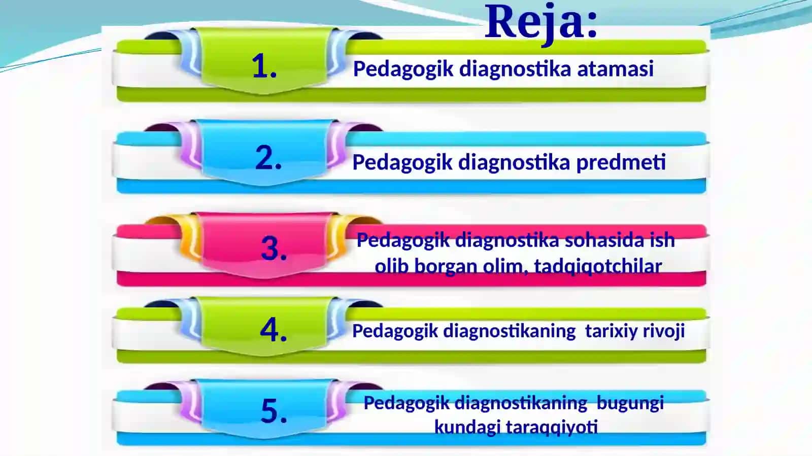 Pedagogik diagnostika predmetlari tarixiy rivoji 2