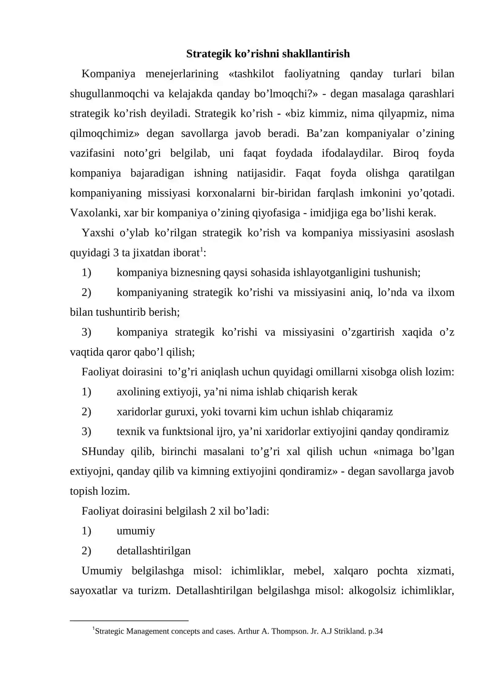 Strategiya yaratishning uch vazifasi 2
