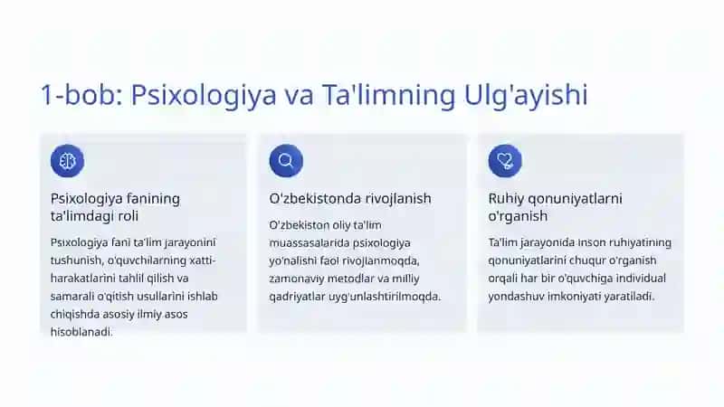 Ta'lim Jarayonining Psixologik Asoslari 2