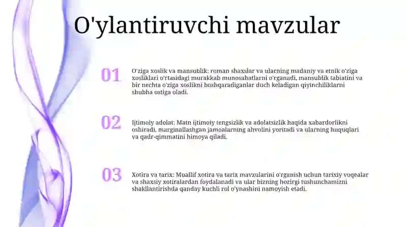 "Asrga Tatigulik Kun" AsaridanQolganTasurotlarim 2