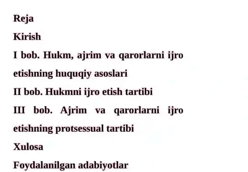 Hukm, ajrim va qarorlarni ijro etish 2