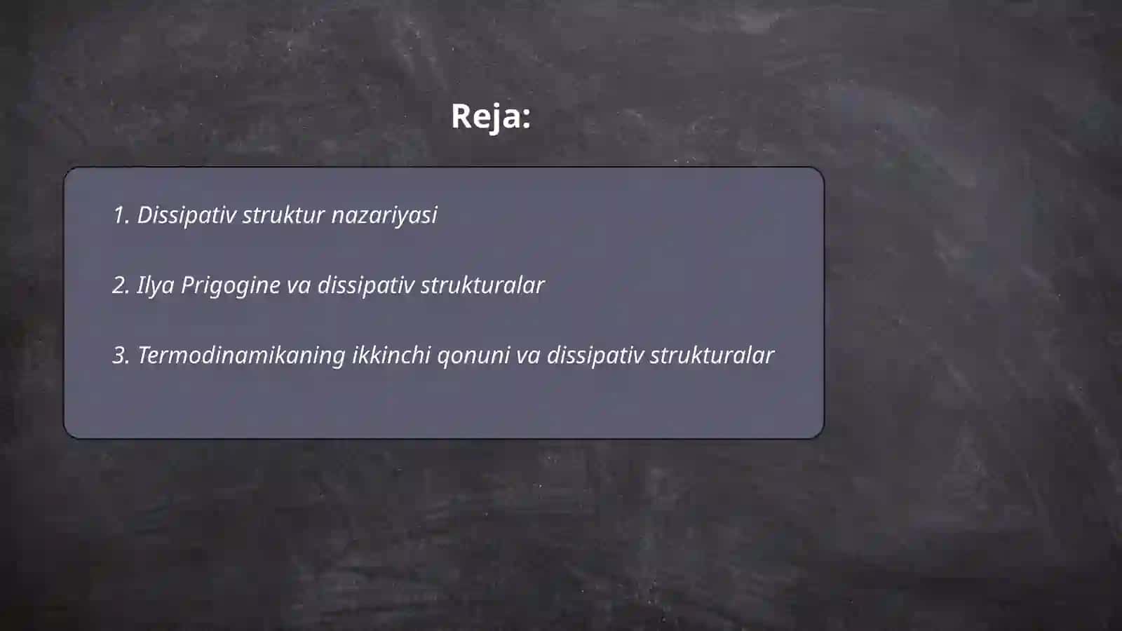 Dissipativ strukturalar 2