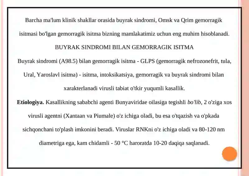 Gemorragikisitma QO'ZG'ATUVCHILARIPATOGENEZI 2