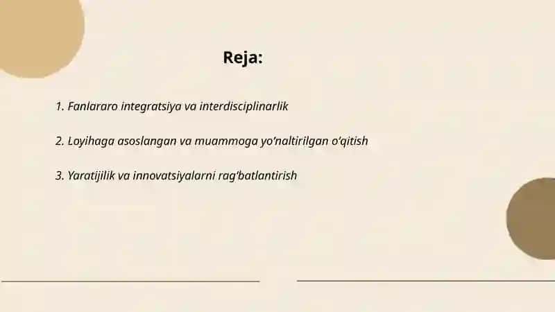 STEAM ta'lim texnologiyasining o'ziga xos xususiyatlari 2
