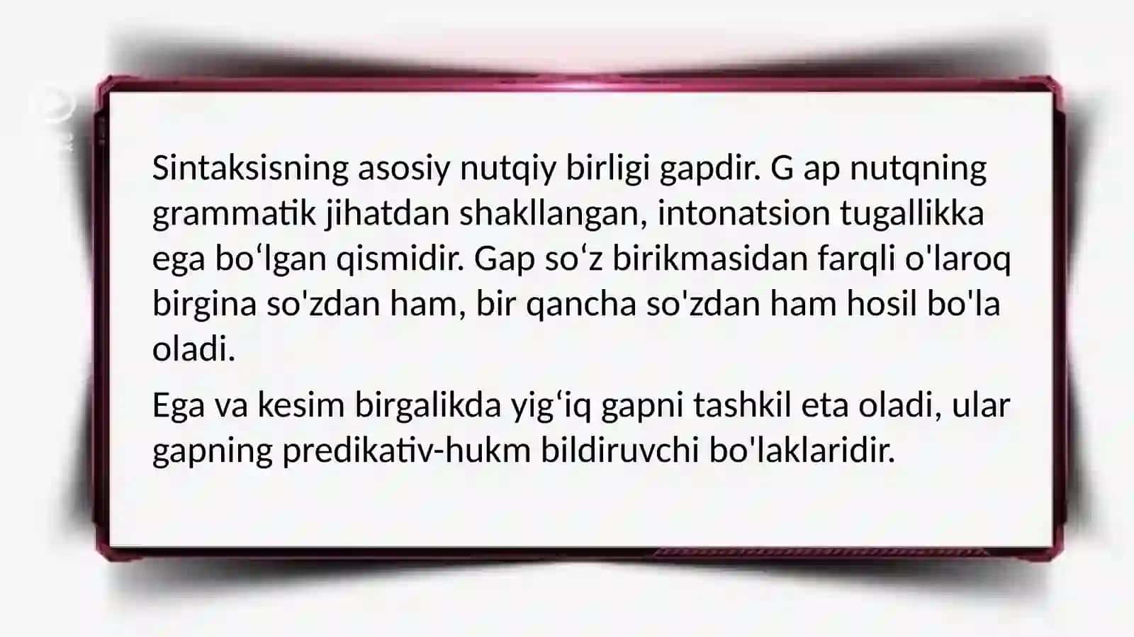 Bosh bo'laklar 2
