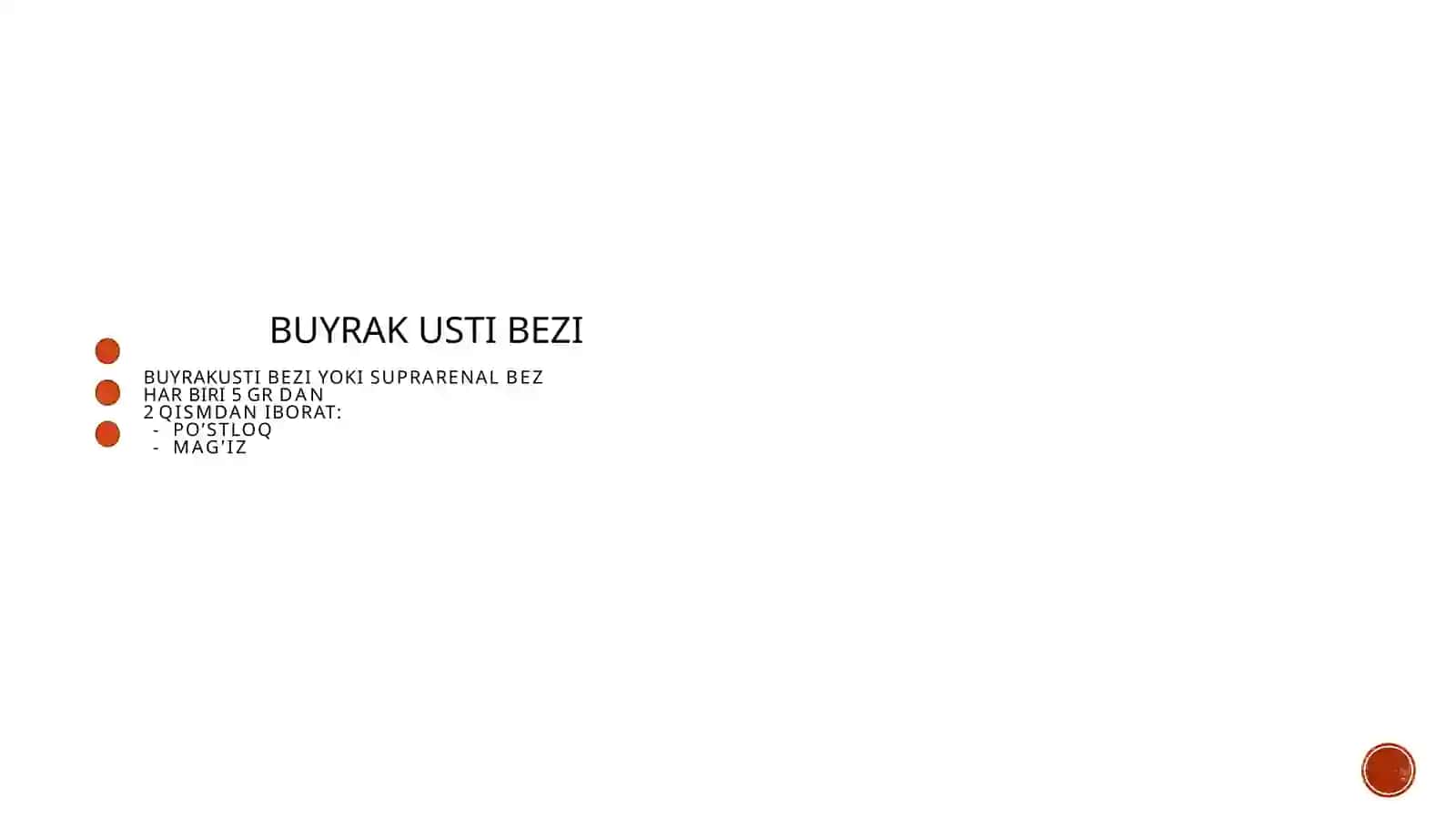 Buyrak ustibezilari ta'siri mekanizmi 2