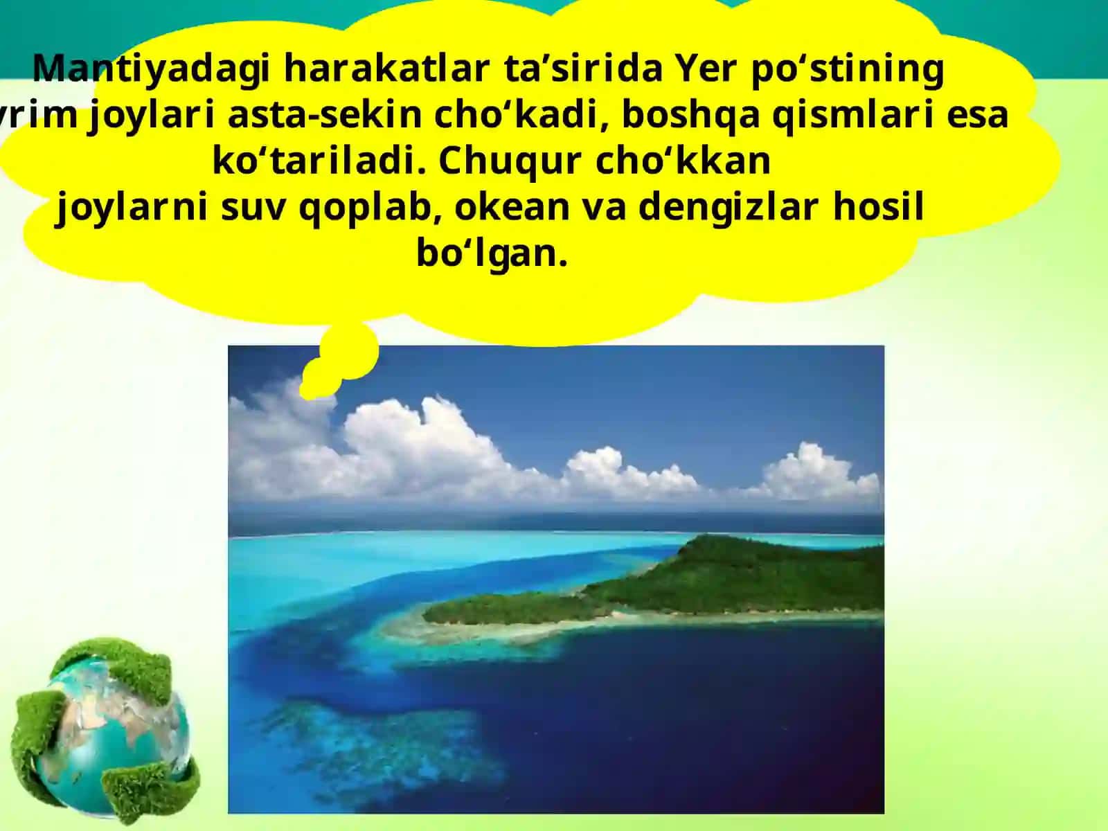 Yer po‘stining harakatlari 2