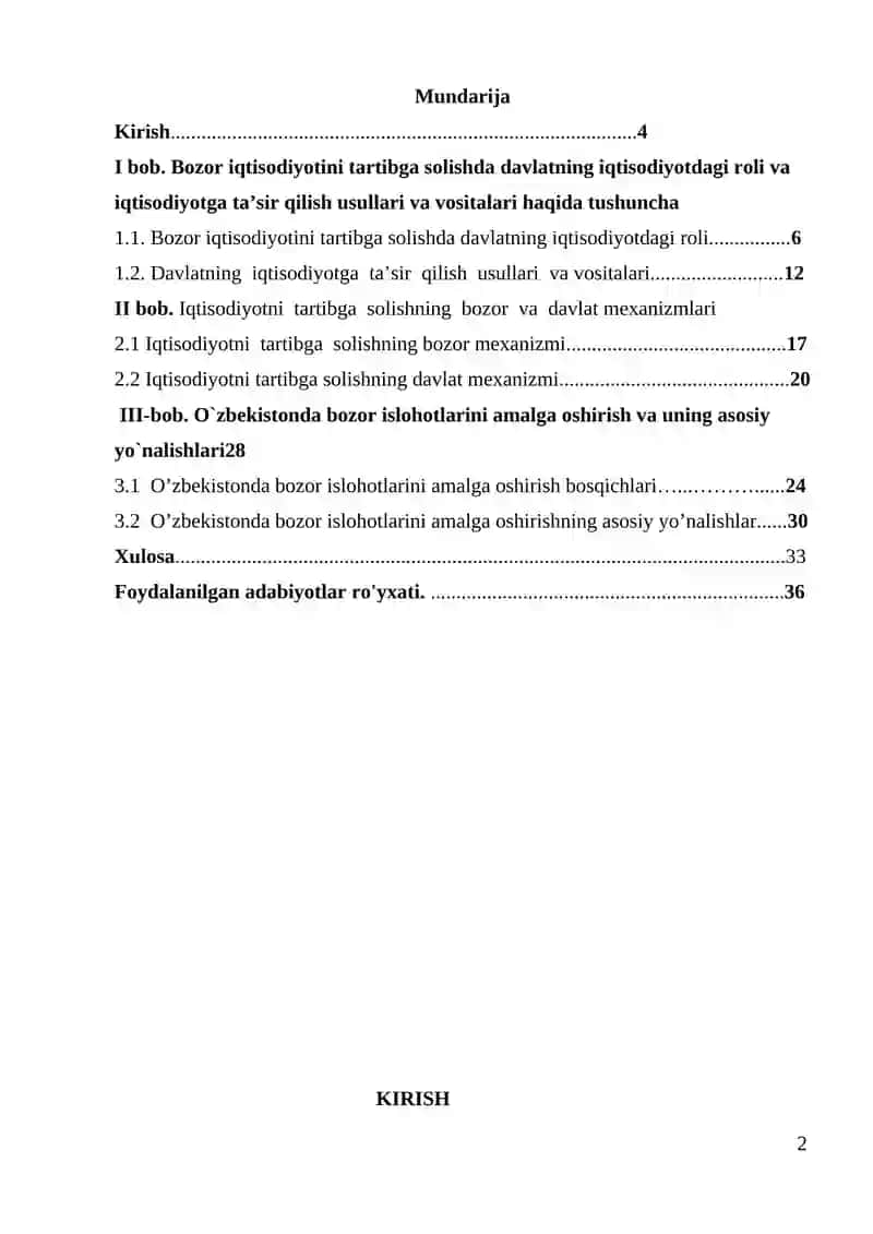 Iqtisodiyotni tartibga solishda davlatning ròli 2