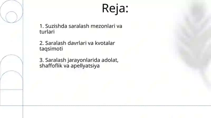 Suzishda saralash va ularni bosqichlari 2