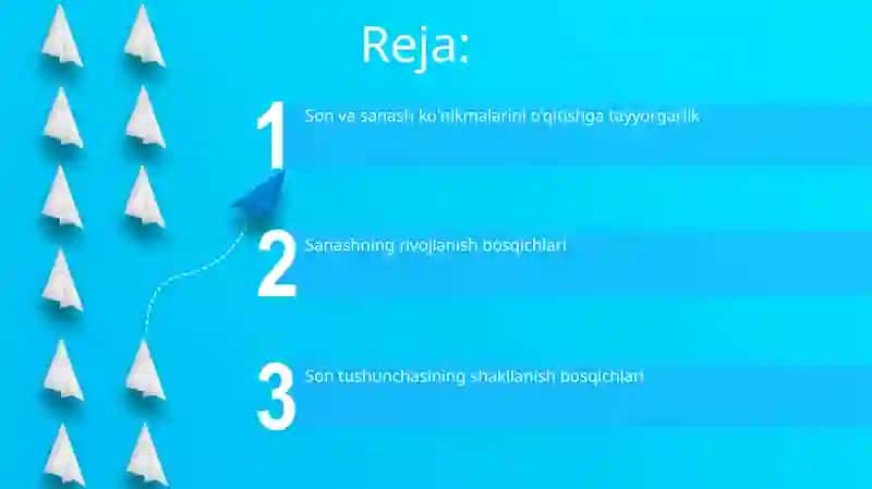 Nomerlashga oʻrgatishga tayyorgarlik 2