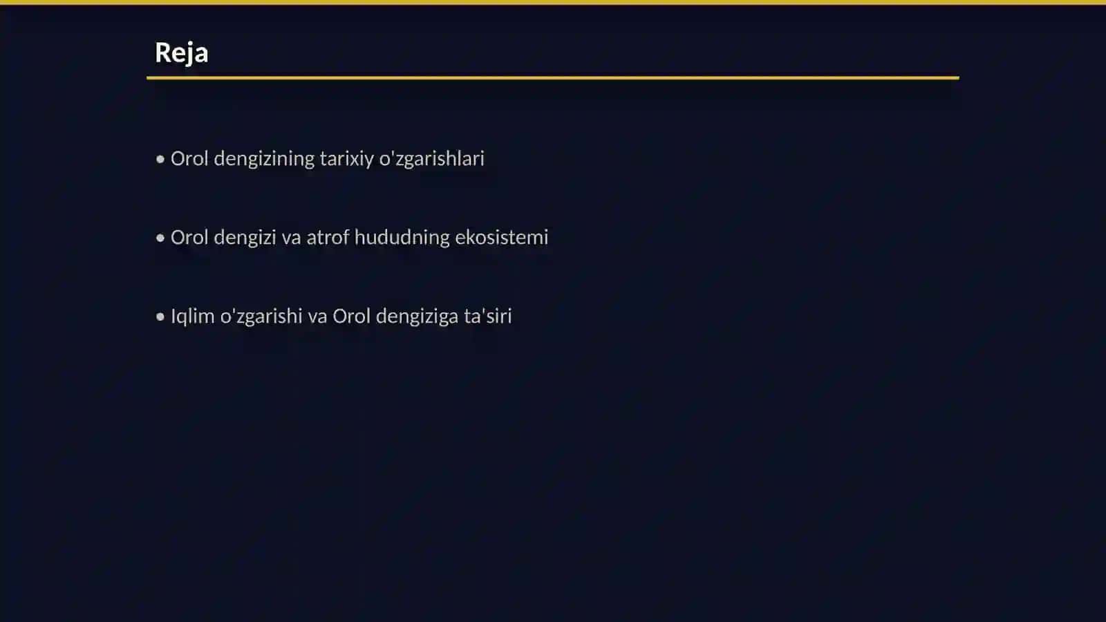 Orol dengizi va orol boʻyi hududning ekologik muamolari 2