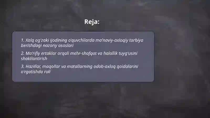 Ma'naviy-axloqiy tarbiya 2