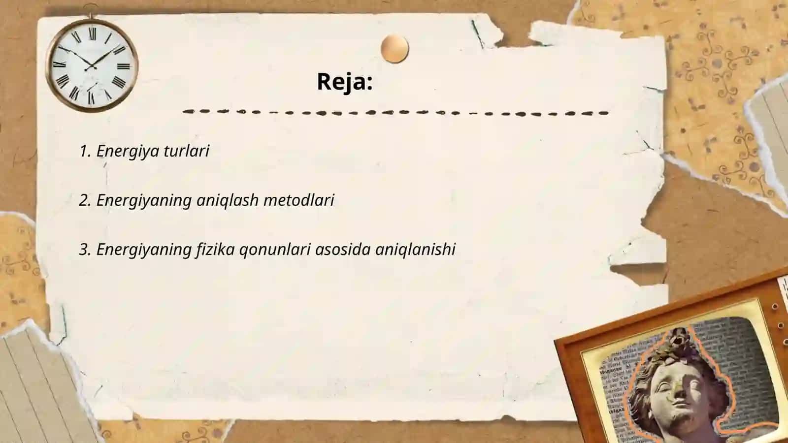 Energiyani aniqlash ifodasi va usullari 2