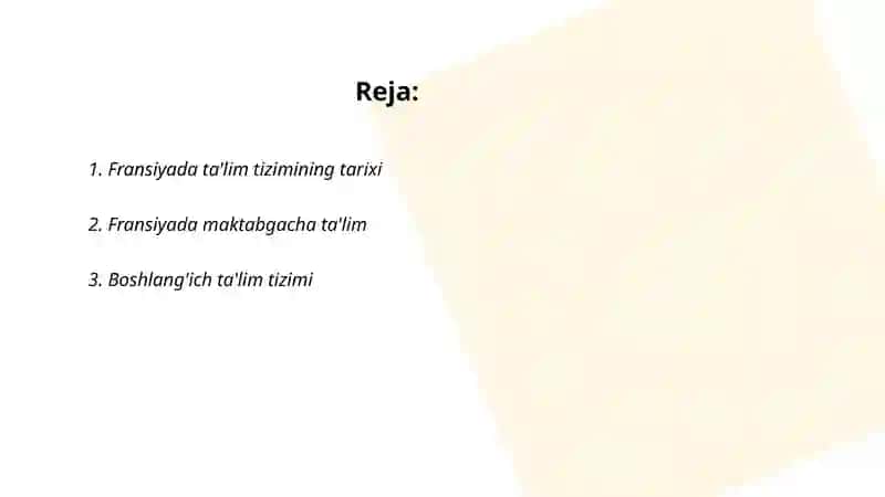 Fransiya ta'lim tizimi 2