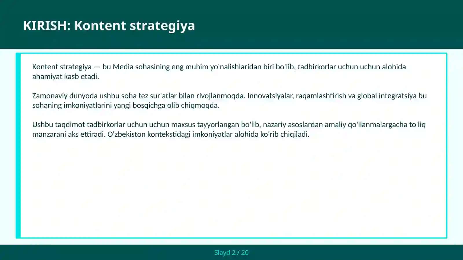 Kontent strategiya 2