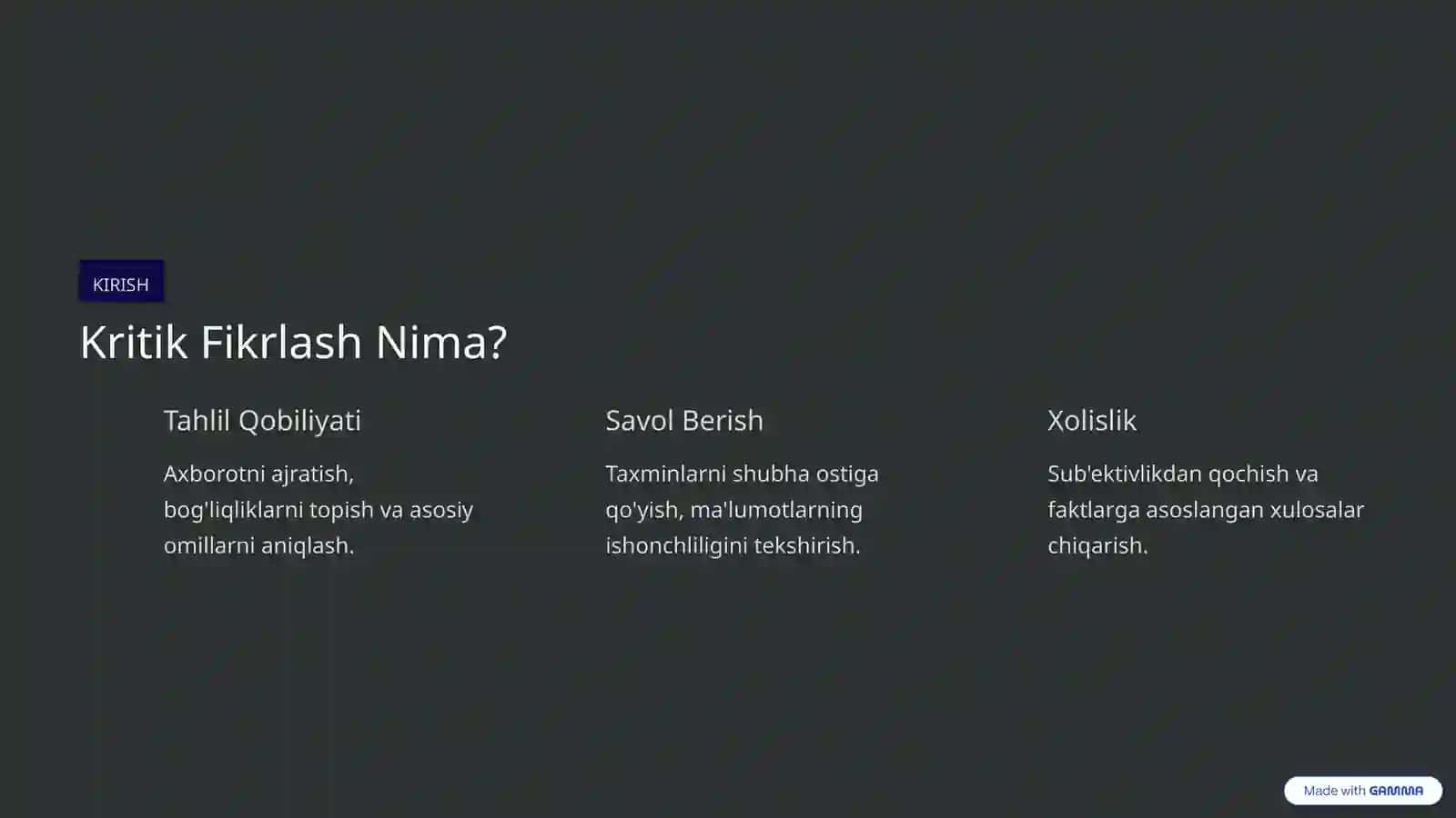 Muammoni Tahlil Qilish San'ati 2