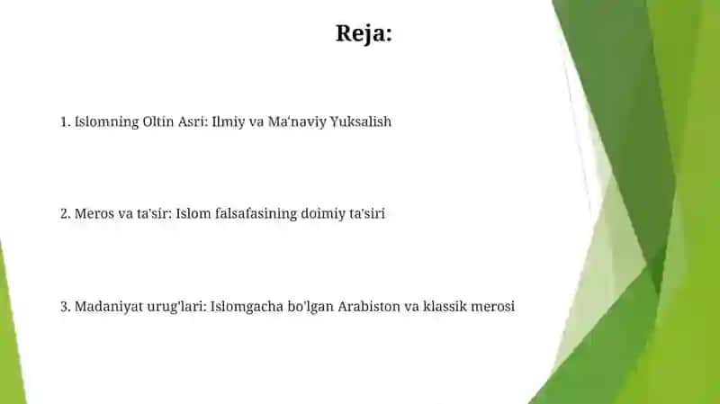 Islomning Oltin Asri: Ilmiy va Ma'naviy Yuksalish 2